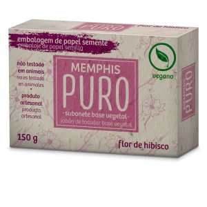 Jabón Memphis Puro Vegano Hibisco